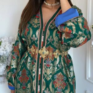 Maison Beldi Caftan Ghita Green